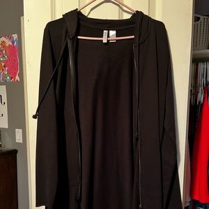 H&M long zip up hoodie